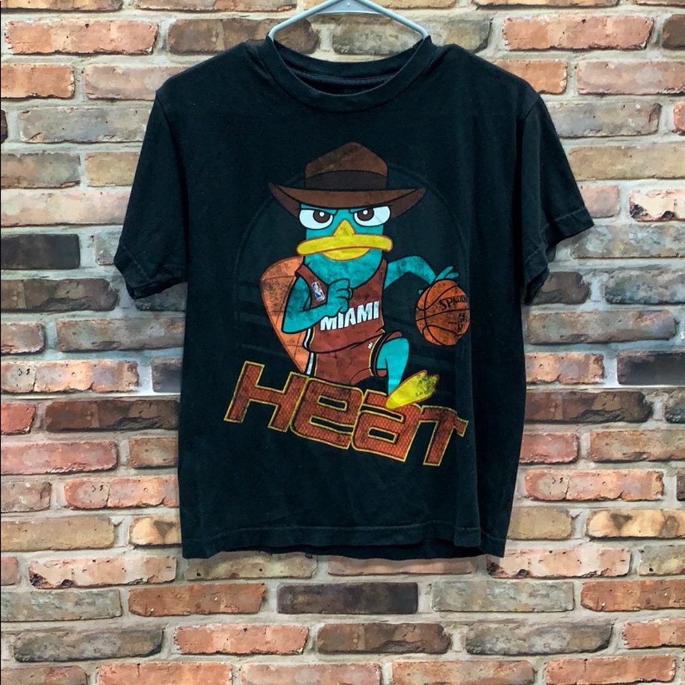 Miami Heat Perry the Platypus graph T-shirt